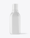 200ml Glossy Plastic Cosmetic Bottle Mockup