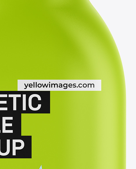 200ml Matte Plastic Cosmetic Bottle Mockup