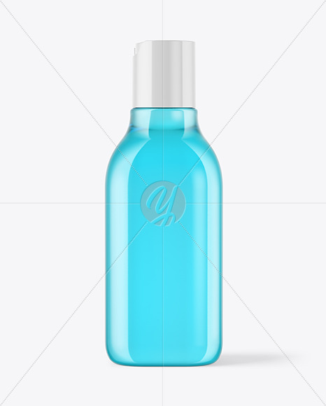 200ml Clear Plastic Cosmetic Bottle Mockup