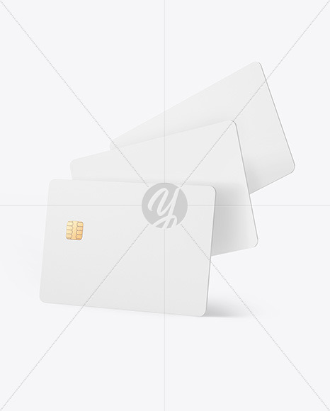 Three Credit Cards Mockup