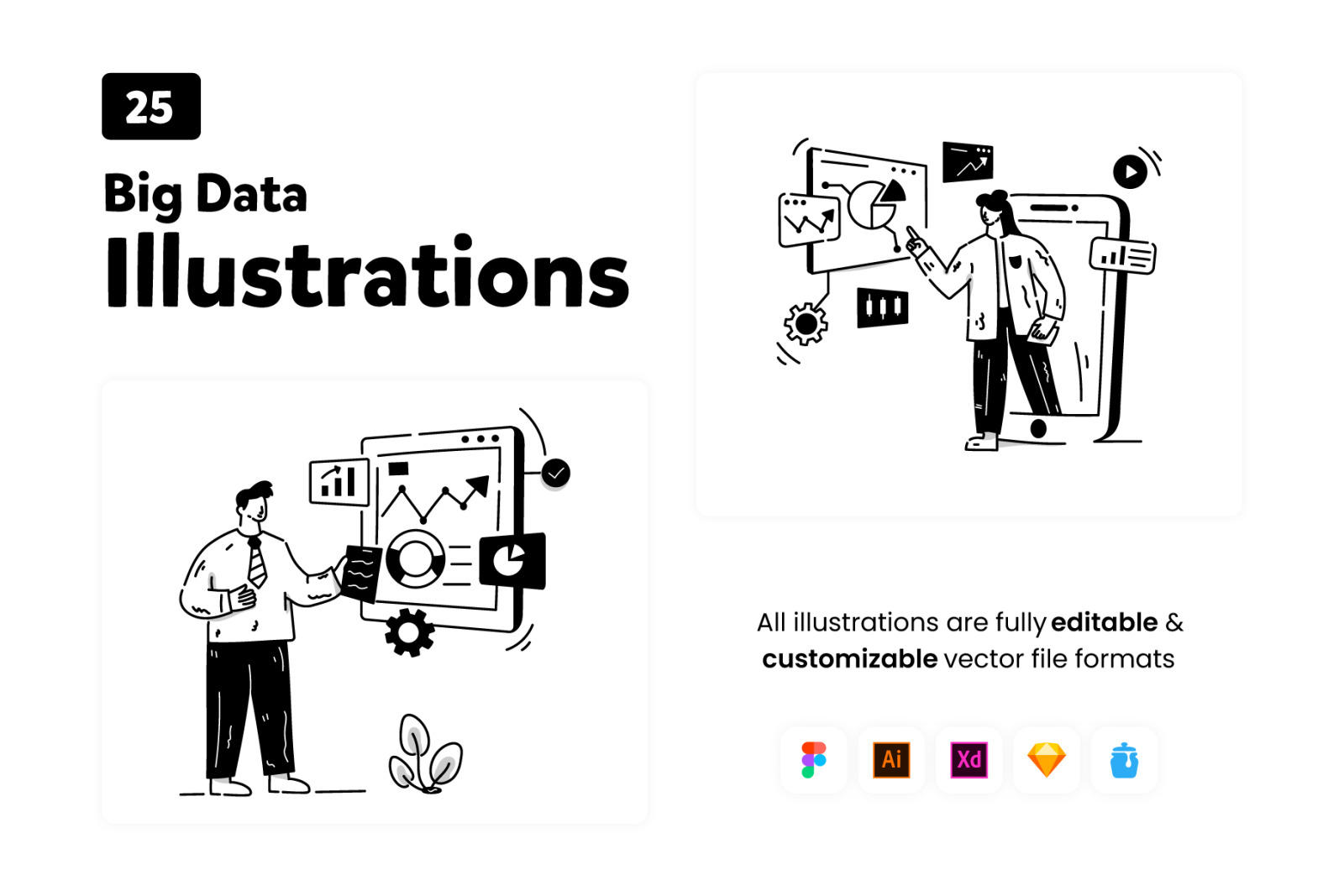 Big Data Illustrations Big Data Illustrations