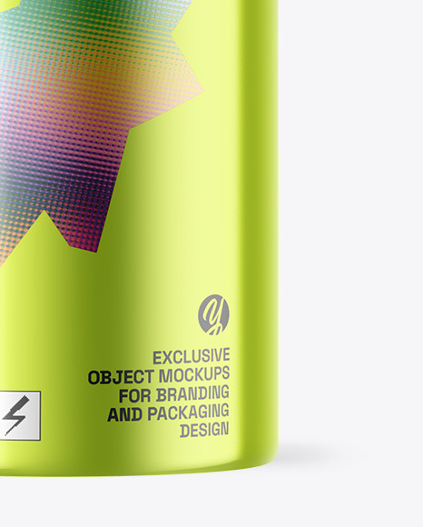 Metallic Cosmetic Bottle Mockup