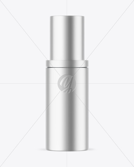 Matte Metallic Cosmetic Bottle Mockup