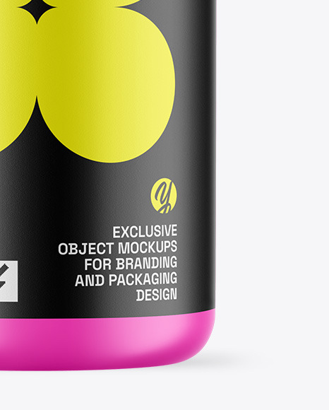 Matte Protein Jar Mockup