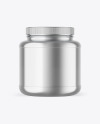 Metallic Protein Jar Mockup