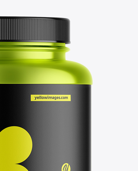 Metallic Protein Jar Mockup