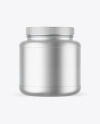 Matte Metallic Protein Jar Mockup