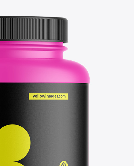 Matte Protein Jar Mockup