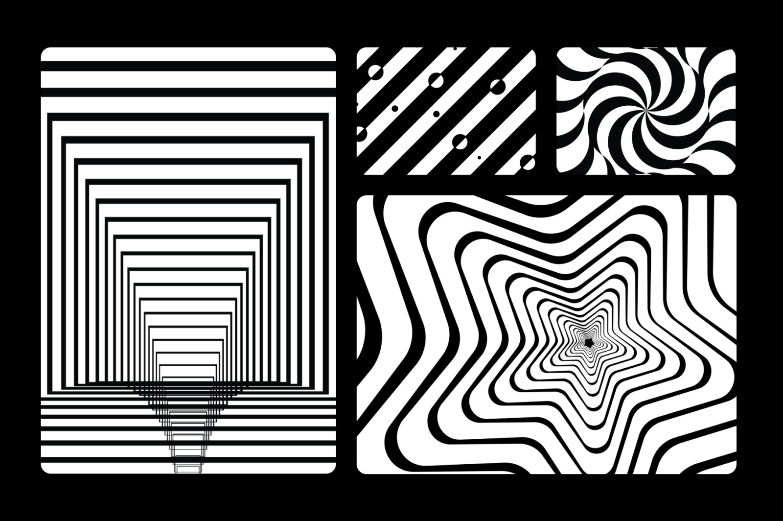 Op Art Animated Backgrounds