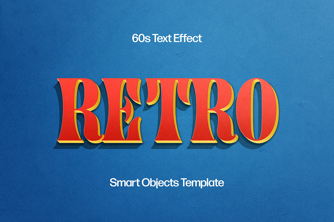 60s Retro Text Effect