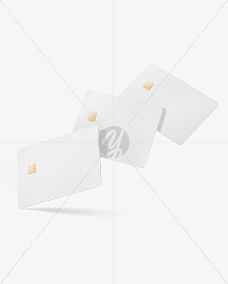 Three Credit Cards Mockup