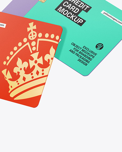 Three Credit Cards Mockup