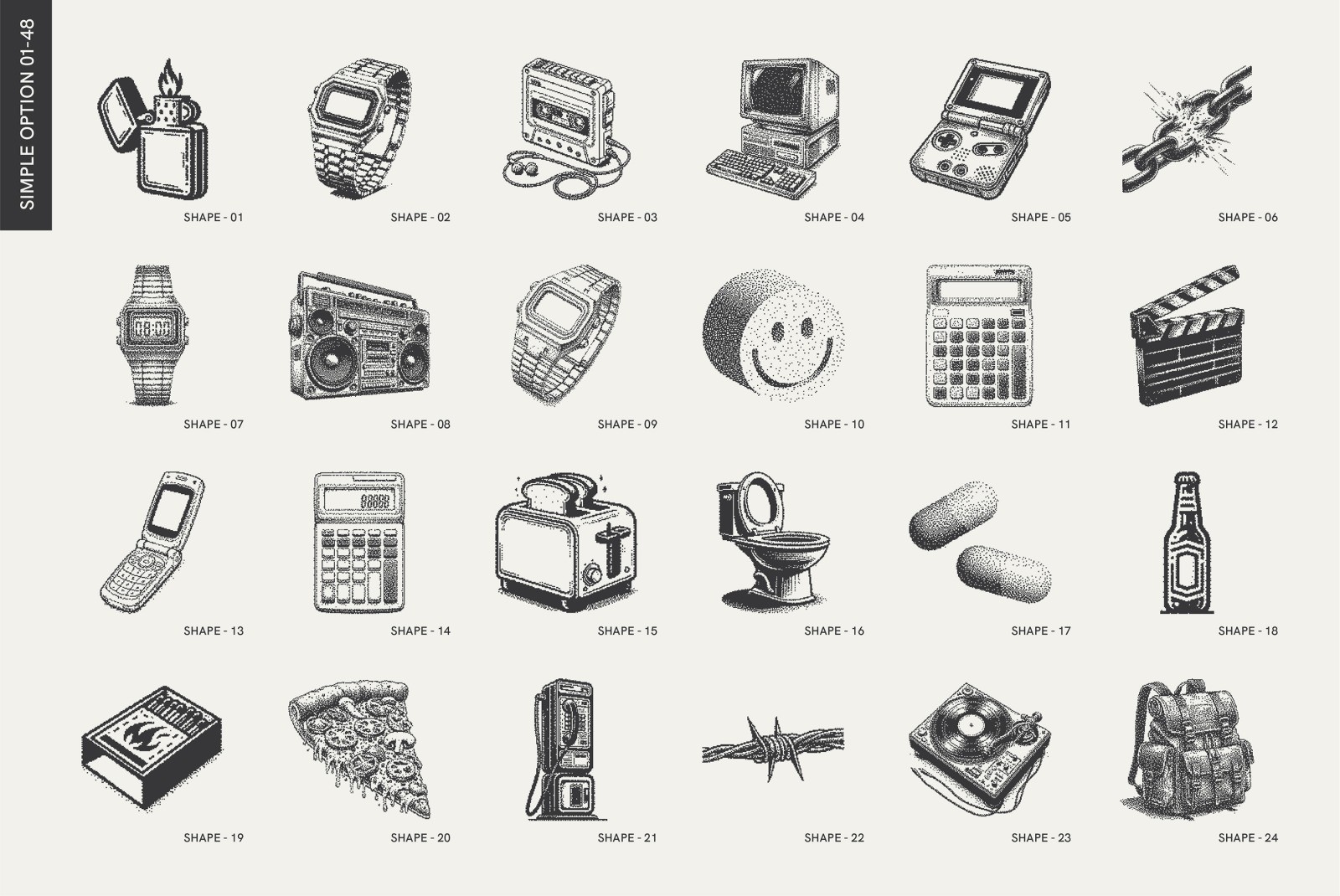 8-Bit Art. Pixelated Graphic Pack 8-Bit Art. Pixelated Graphic Pack