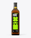 1L Amber Glass Olive Oil Bottle Mockup