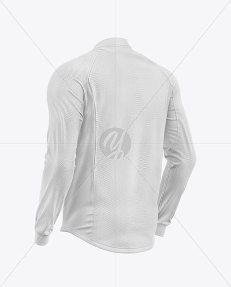 Crossshirt Mesh Jersey Mockup - Back Half Side View