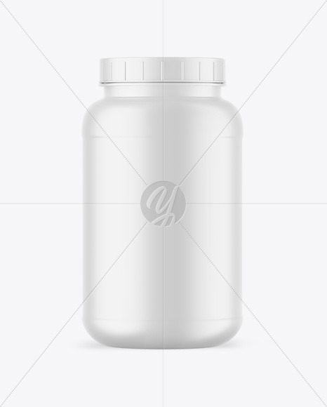 Matte Protein Jar Mockup