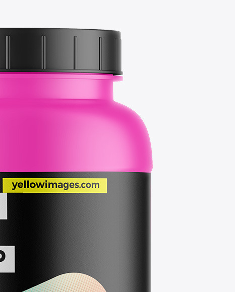 Matte Protein Jar Mockup