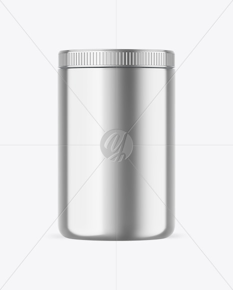 Metallic Protein Jar Mockup