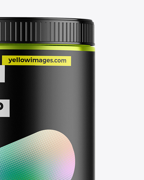 Metallic Protein Jar Mockup