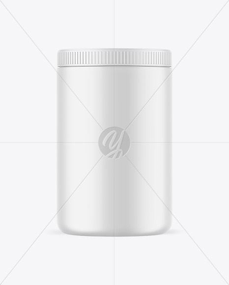 Matte Protein Jar Mockup