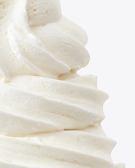 Vanilla Ice Cream Cone Mockup