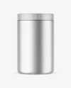 Matte Metallic Protein Jar Mockup