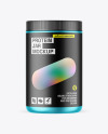 Matte Metallic Protein Jar Mockup