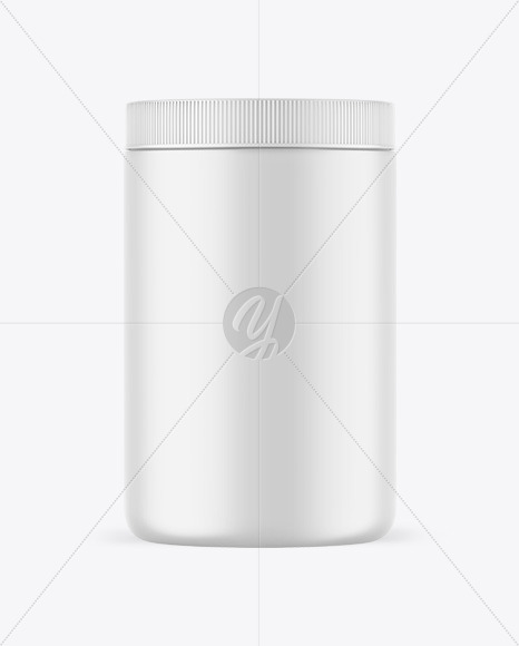 Matte Protein Jar Mockup