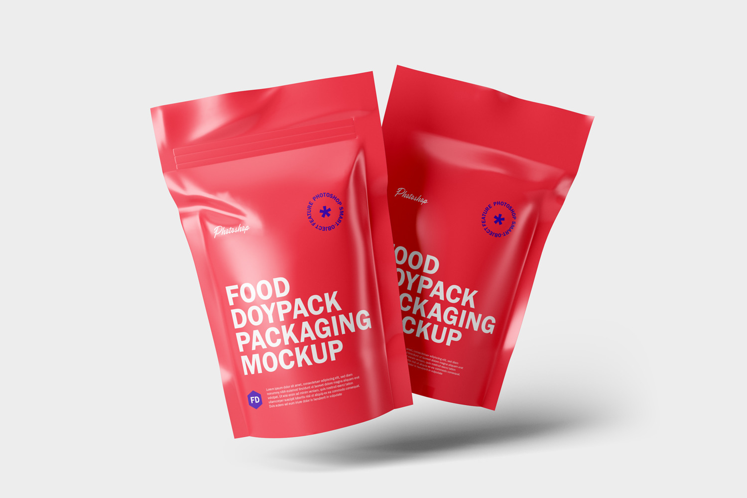 Food Doypack Packaging Mockups