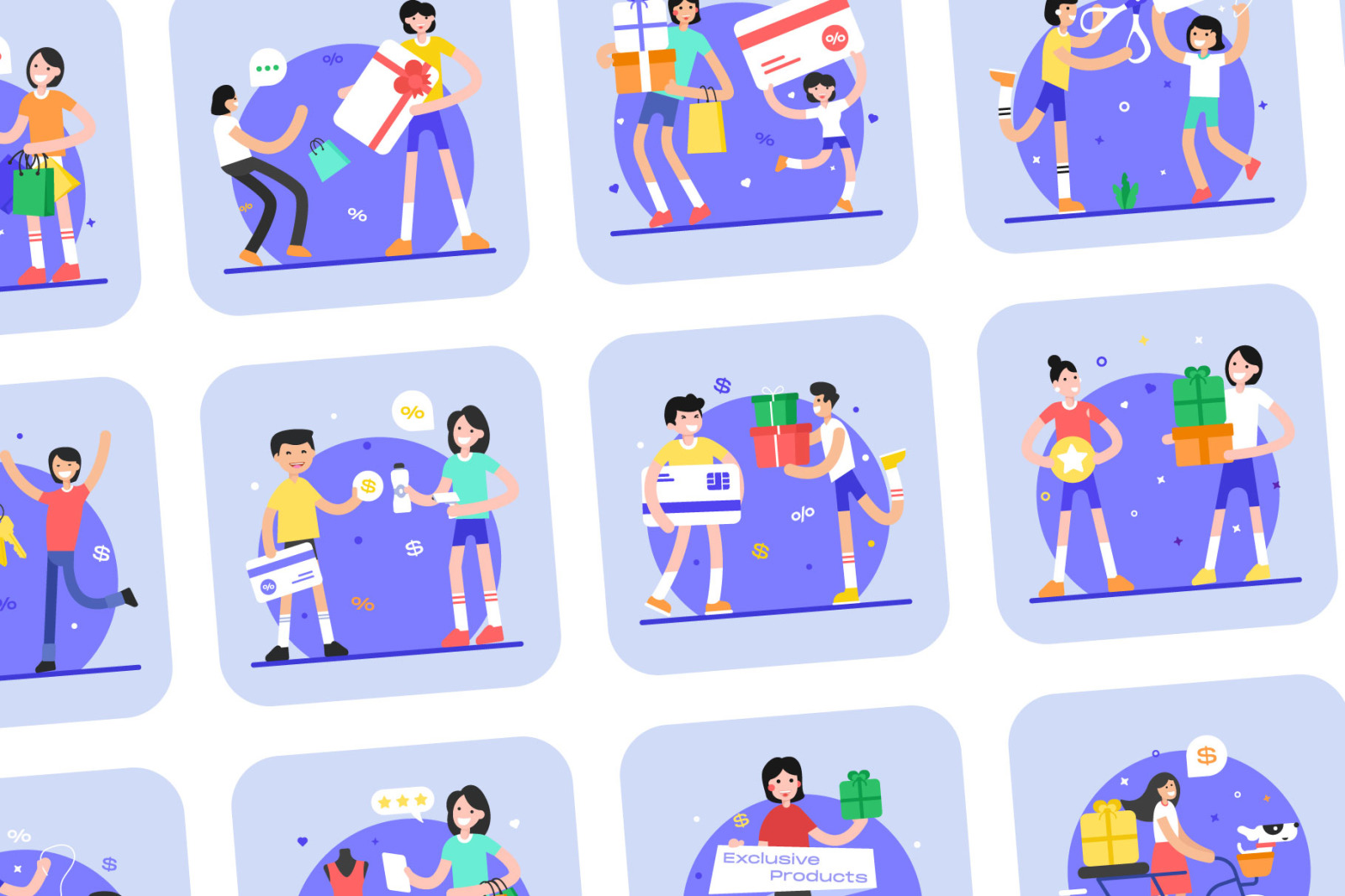 Sales and Promotional Illustrations Sales and Promotional Illustrations