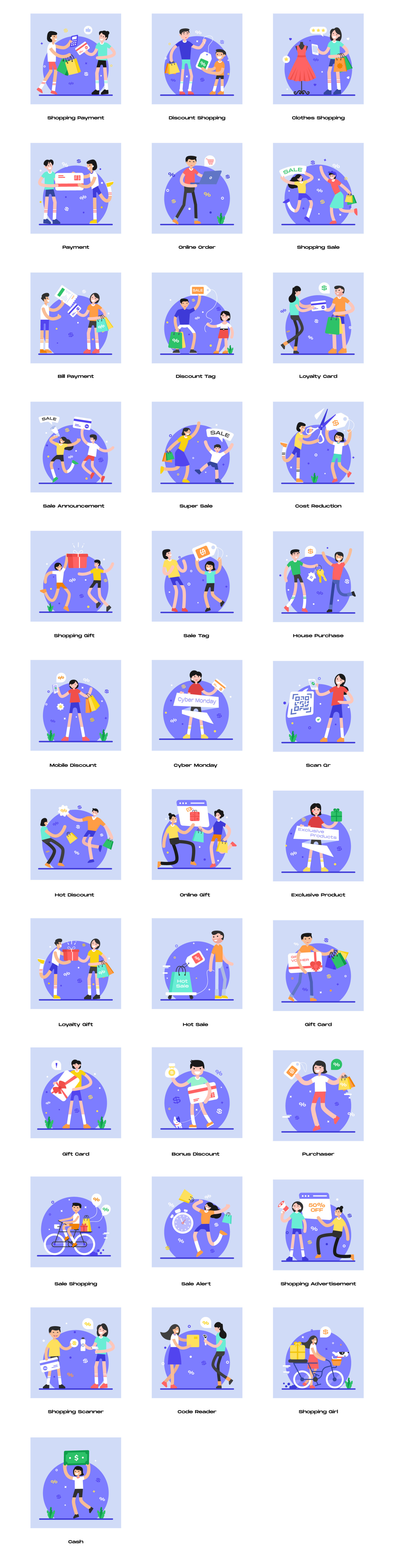 Sales and Promotional Illustrations Sales and Promotional Illustrations