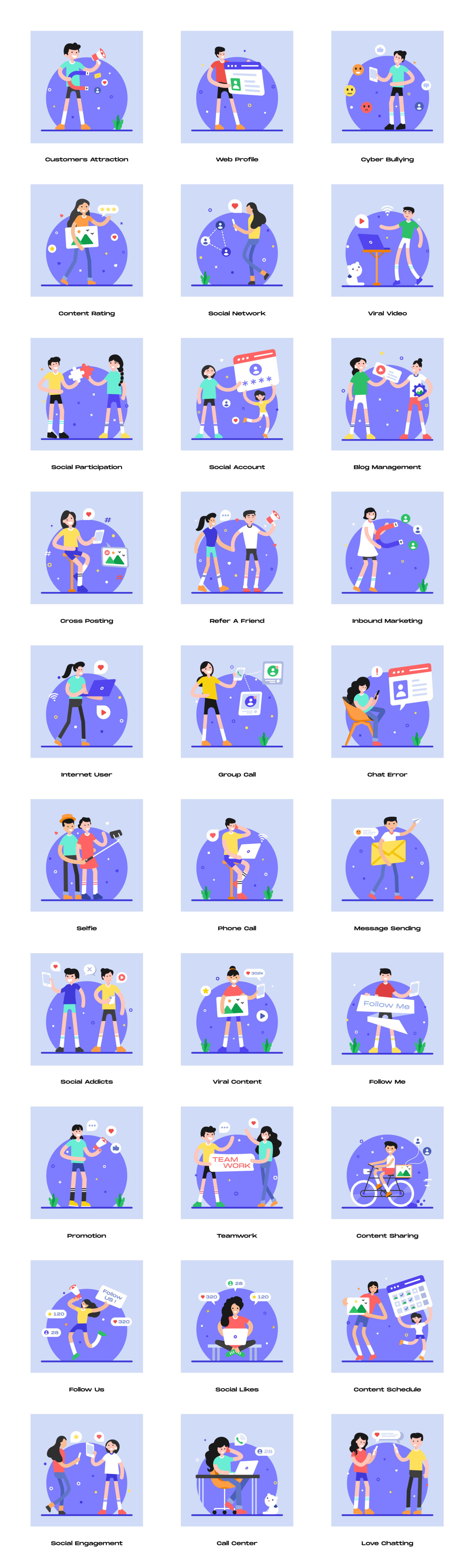 Social Media Illustrations Social Media Illustrations
