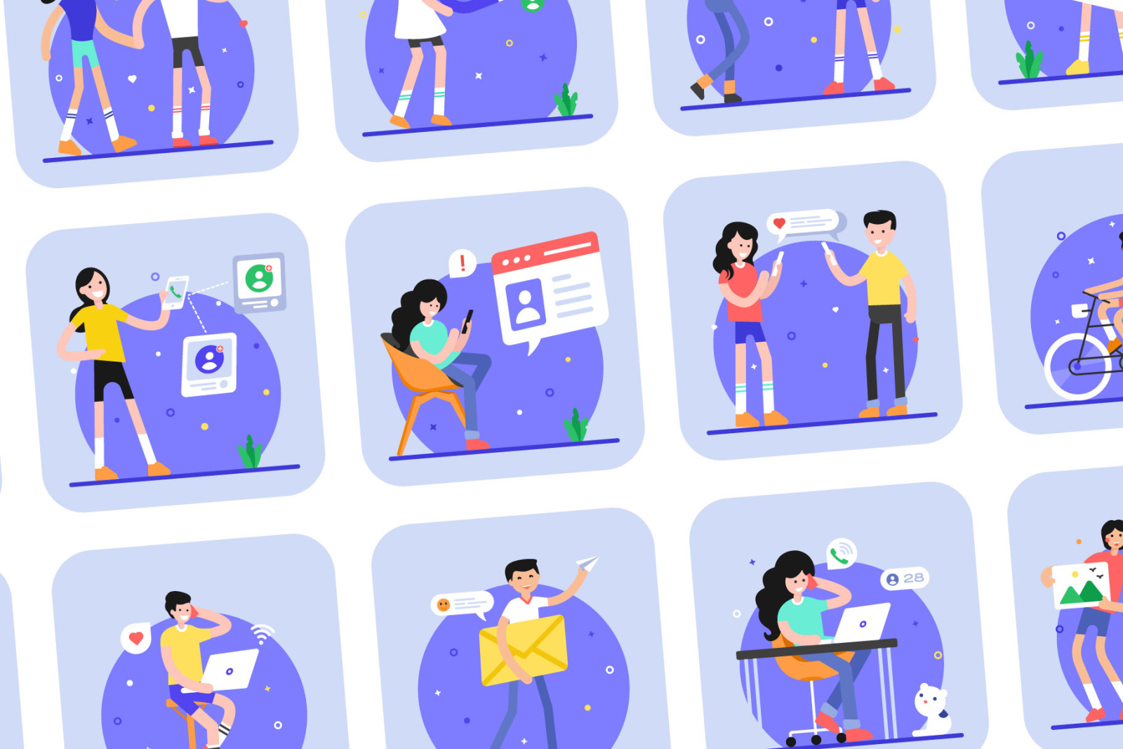 Social Media Illustrations