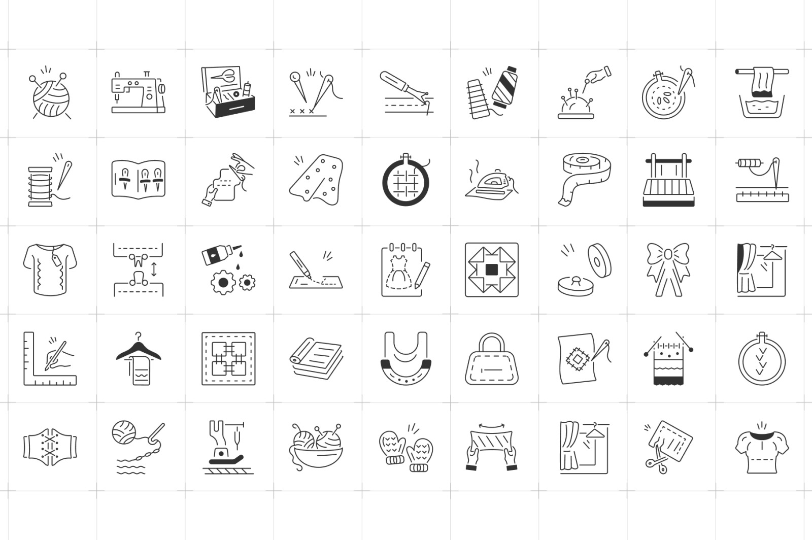 Animated Sewing Icons Animated Sewing Icons