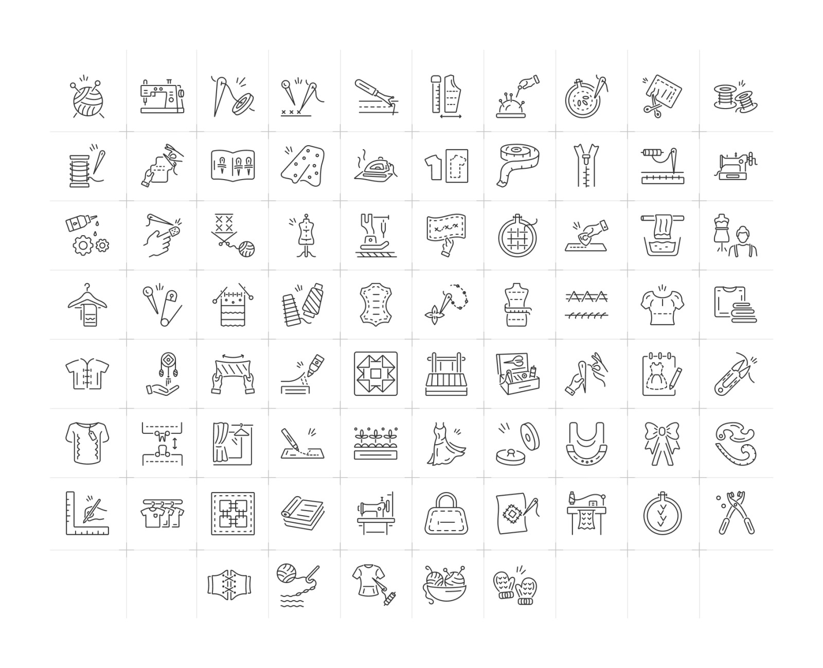 Animated Sewing Icons