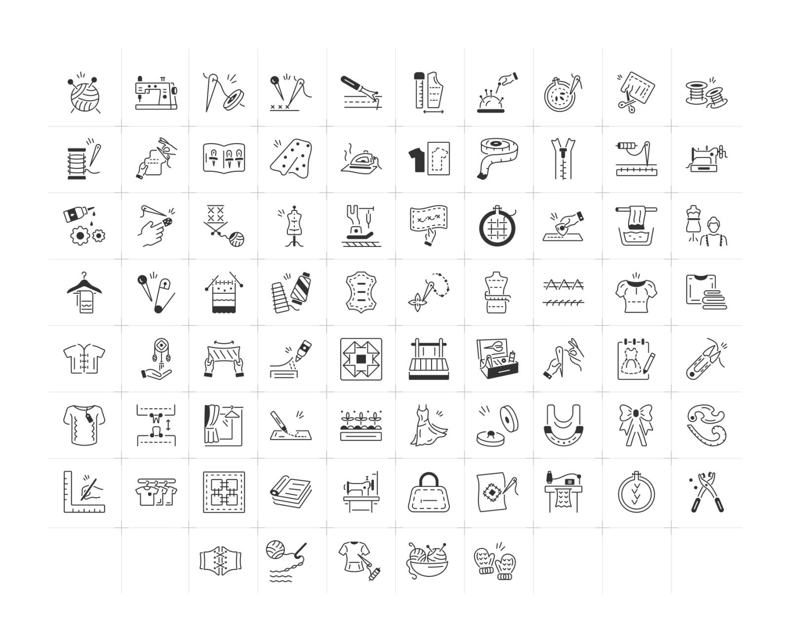 Animated Sewing Icons