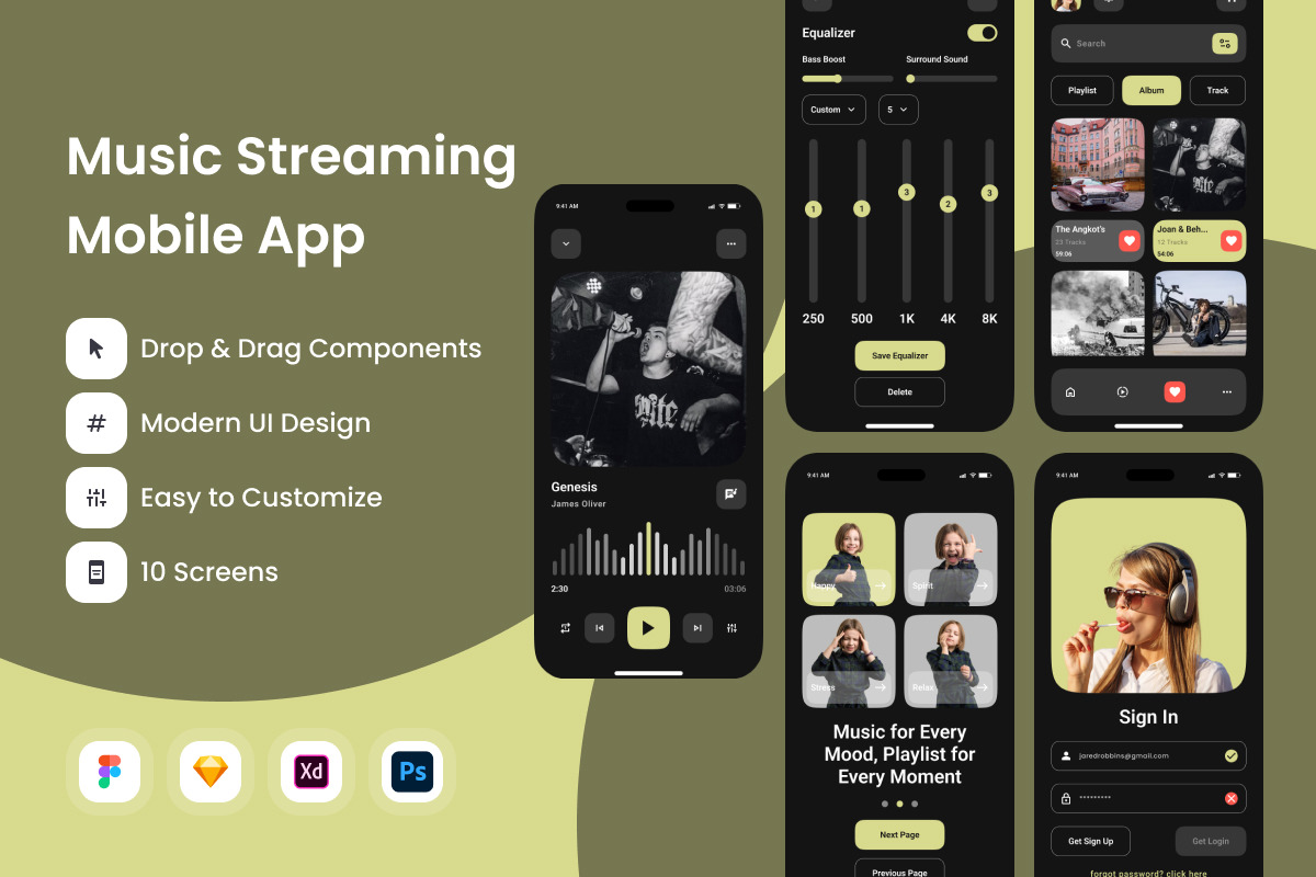 Astro Sound - Music Streaming Mobile App Astro Sound - Music Streaming Mobile App