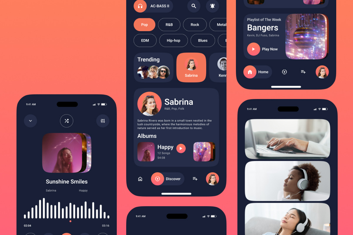 EarGazing - Music Streaming Mobile App