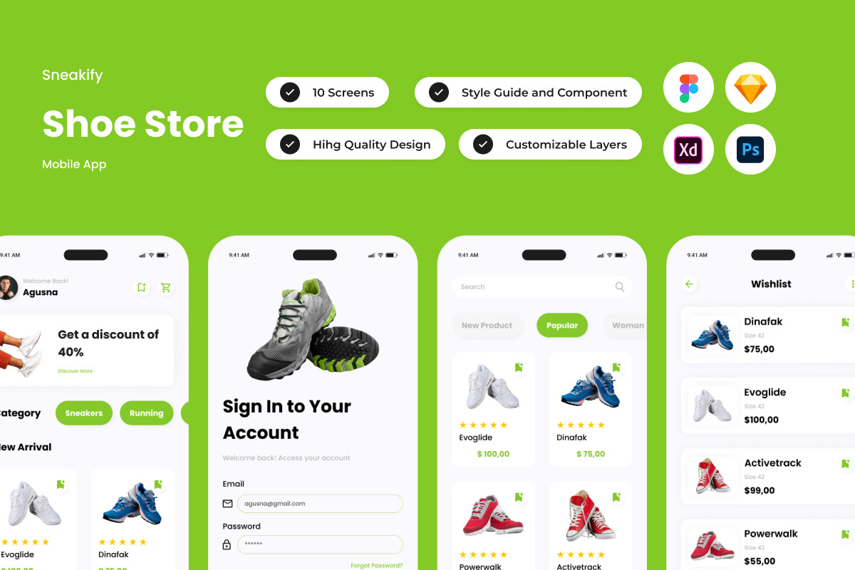 Senakify - Shoe Store Mobile App