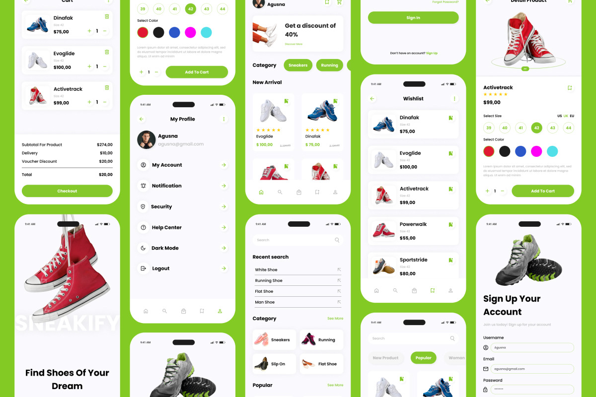 Senakify - Shoe Store Mobile App