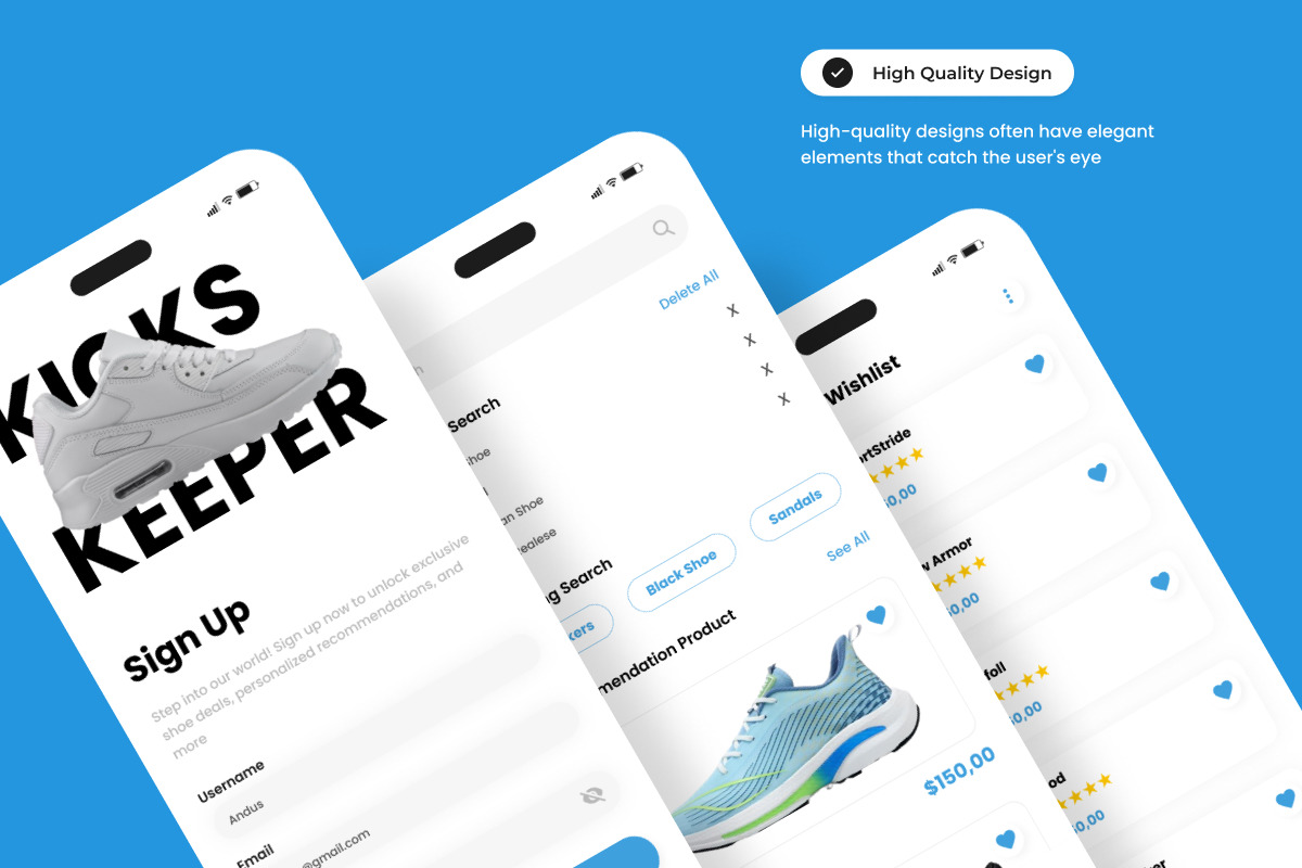 KicksKeeper - Shoe Store Mobile App KicksKeeper - Shoe Store Mobile App