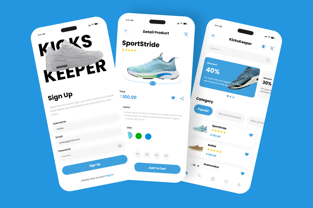 KicksKeeper - Shoe Store Mobile App KicksKeeper - Shoe Store Mobile App