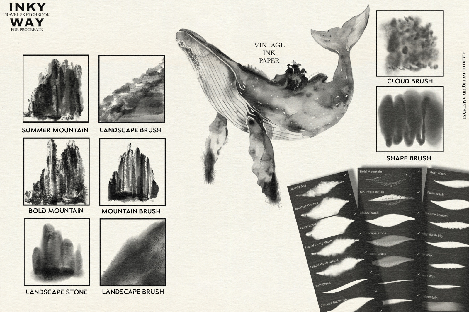 Inky Way Travel Procreate Sketchbook Inky Way Travel Procreate Sketchbook