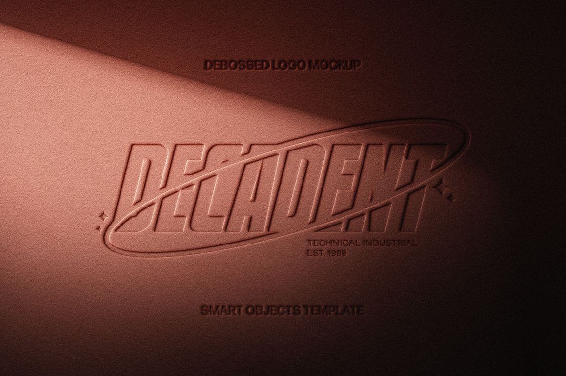 Embossing Logo Mockup Embossing Logo Mockup