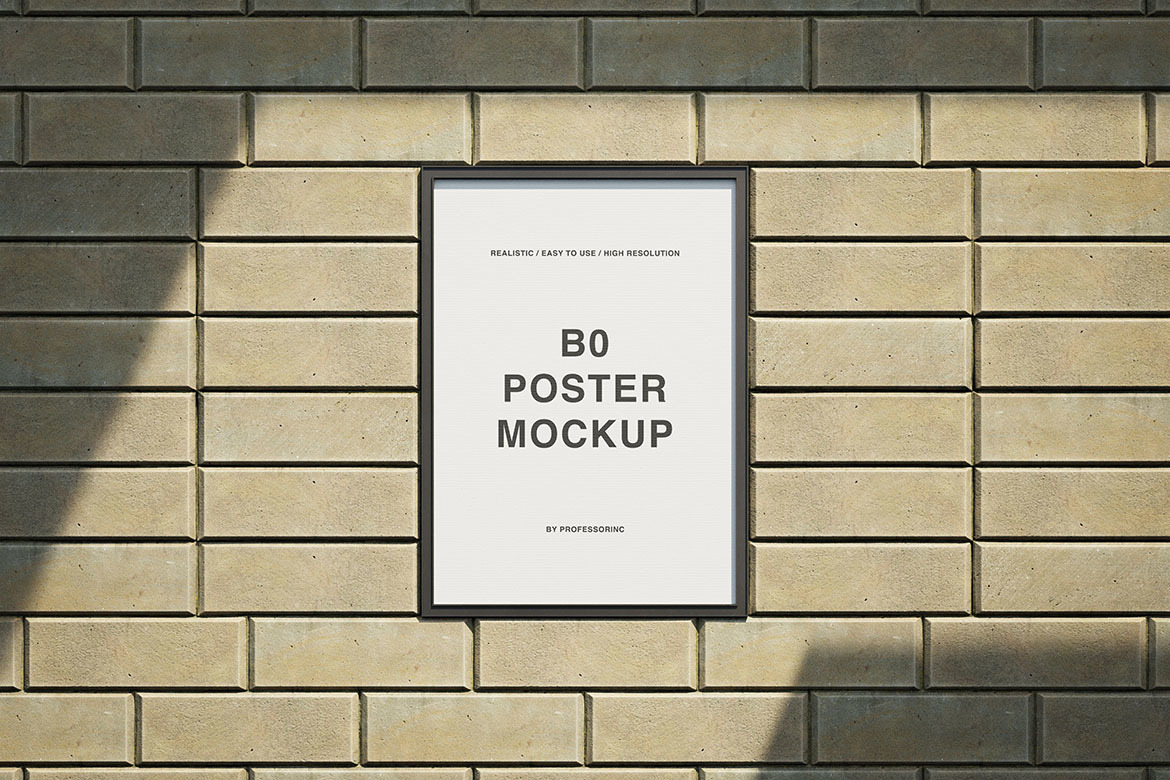 B0 Poster Mockup Set B0 Poster Mockup Set