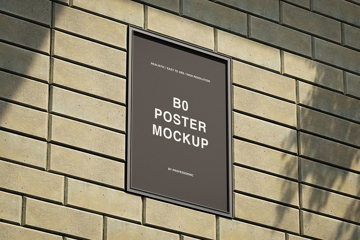 B0 Poster Mockup Set B0 Poster Mockup Set