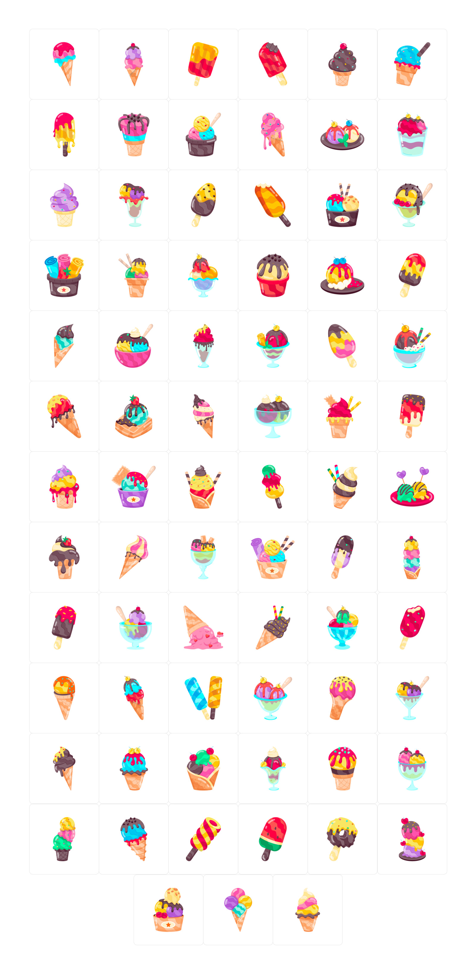 Ice Cream Stickers Ice Cream Stickers