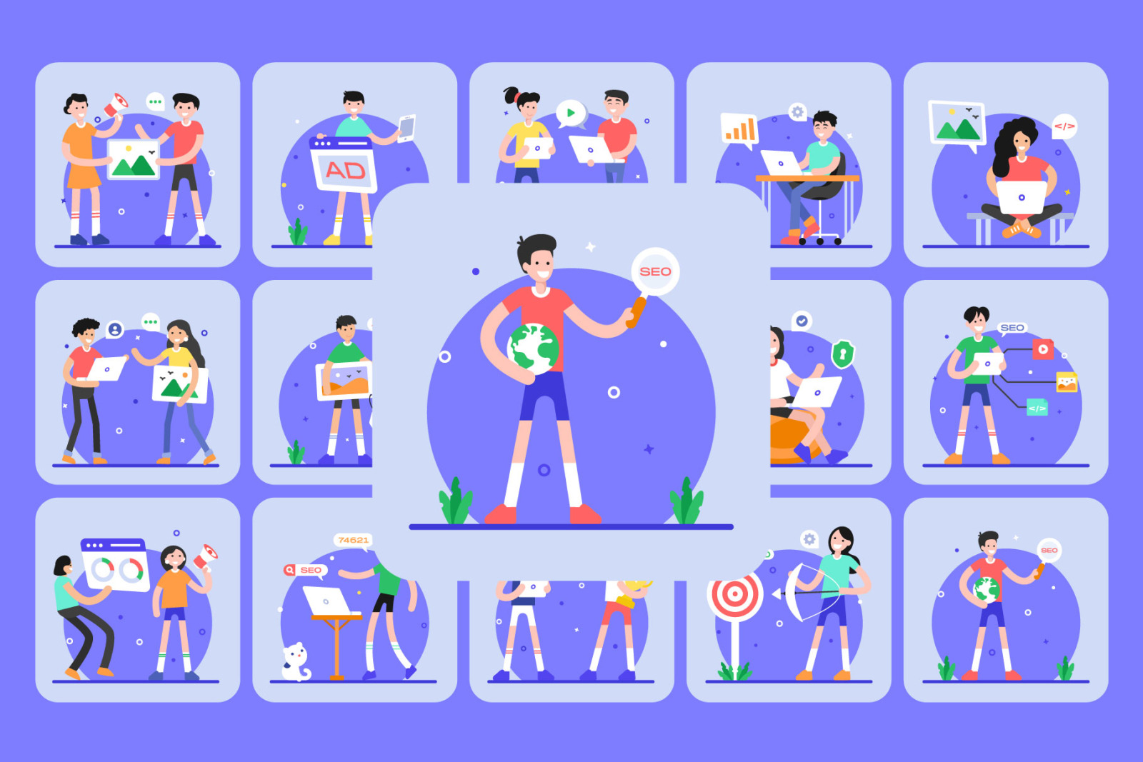 SEO Illustrations SEO Illustrations
