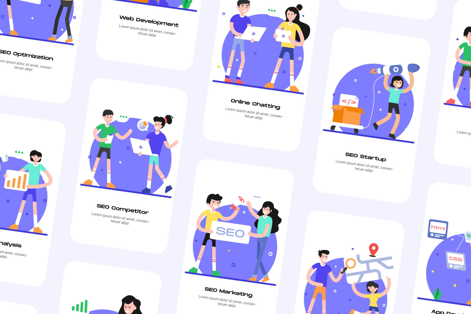 SEO Illustrations SEO Illustrations