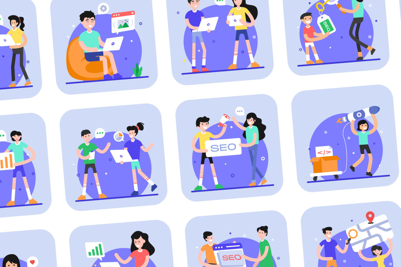 SEO Illustrations SEO Illustrations